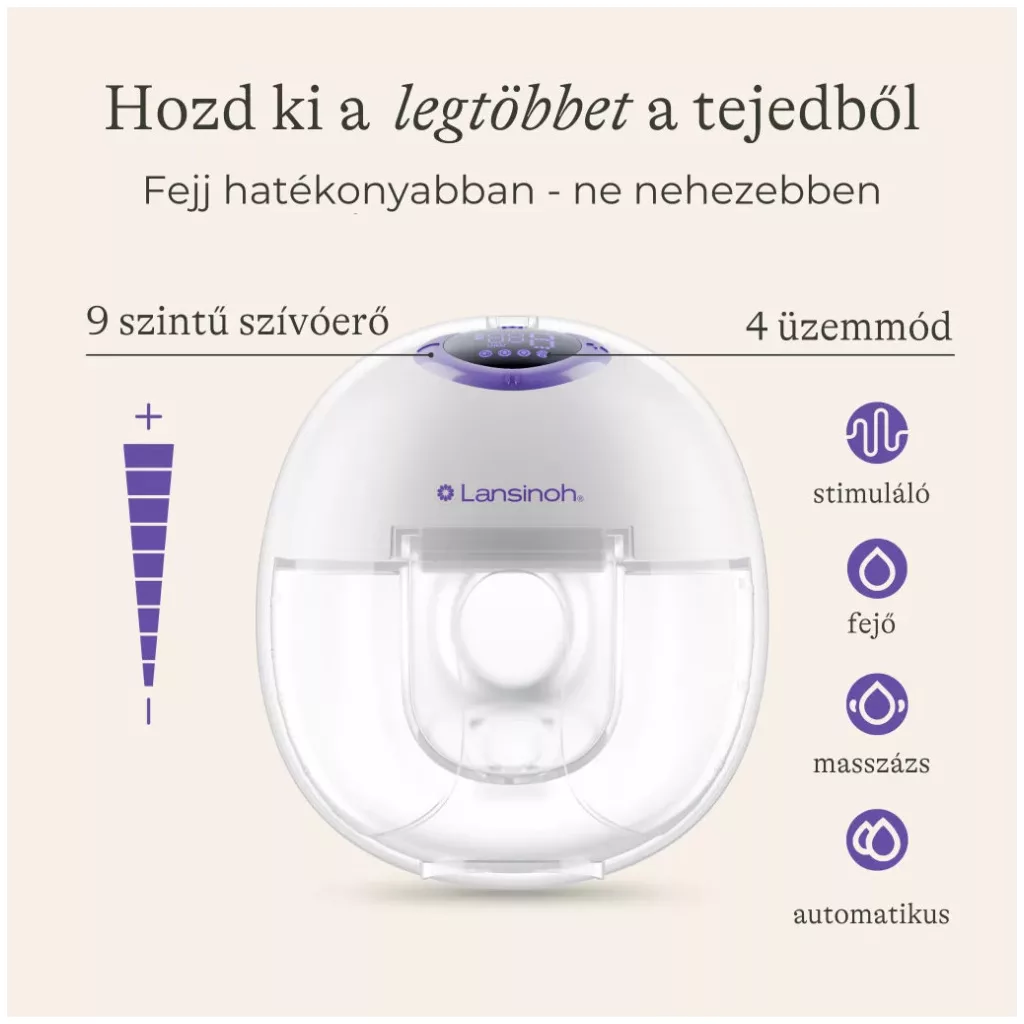 Lansinoh Hordható mellszívó szett 25 db anyatejgyűjtő zacskóval