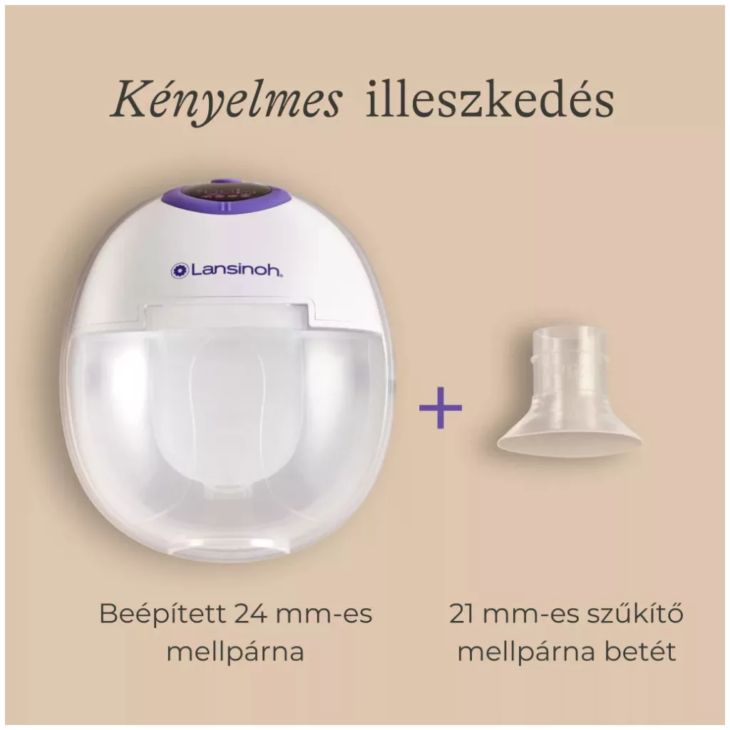 Lansinoh Hordható mellszívó szett 25 db anyatejgyűjtő zacskóval