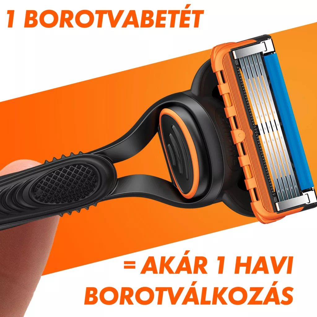 INGYENES SZÁLLÍTÁS - Gillette Fusion5 Borotvabetétek Férfi Borotvához (24 db) + AJÁNDÉK Kulacs