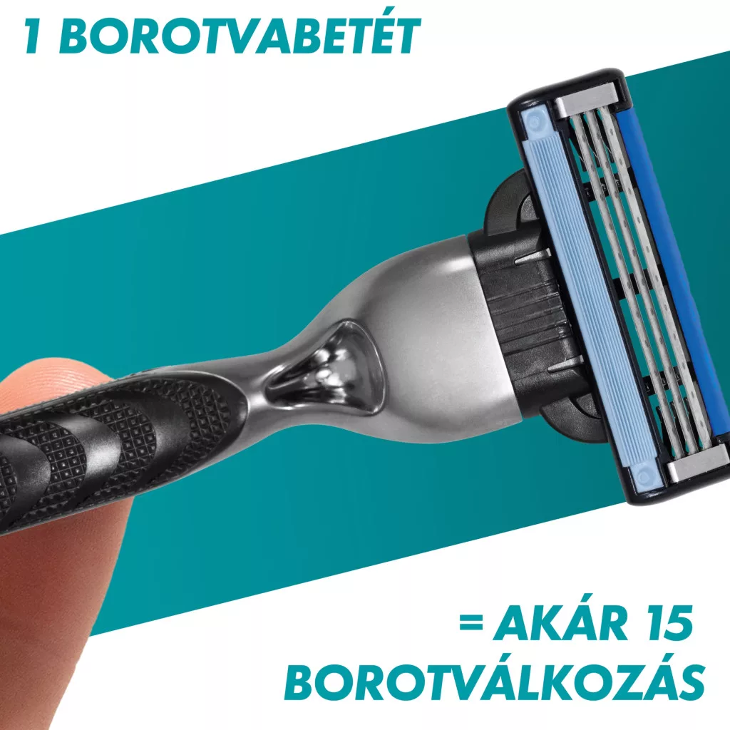 Gillette Mach3 Borotvabetétek Férfi Borotvához (24 db) + AJÁNDÉK Kulacs