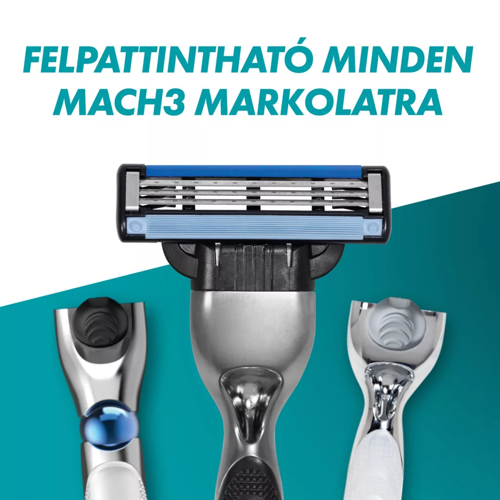 Gillette Mach3 Borotvabetétek Férfi Borotvához (24 db) + AJÁNDÉK Kulacs