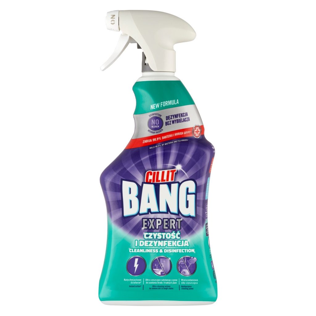 Cillit Bang Expert tisztító és klórmentes fertőtlenítő spray (750 ml)