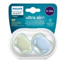 Philips Avent SCF085/21 Játszócumi Ultra air neutral 0-6hó fiús 2db (kék-zöld)