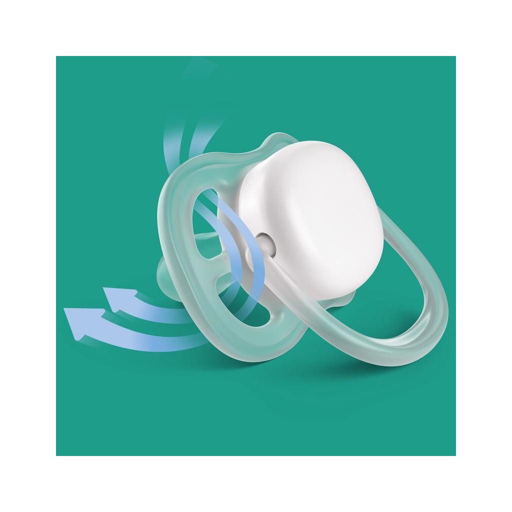 Philips Avent SCF085/24 Játszócumi Ultra air neutral 0-6hó lányos 2db (lila-zöld)