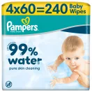 Pampers Aqua nedves törlőkendő 4x60 db