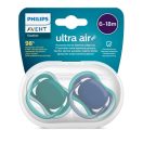Philips Avent SCF085/31 Játszócumi Ultra air neutral 6-18hó fiús 2db (kék)