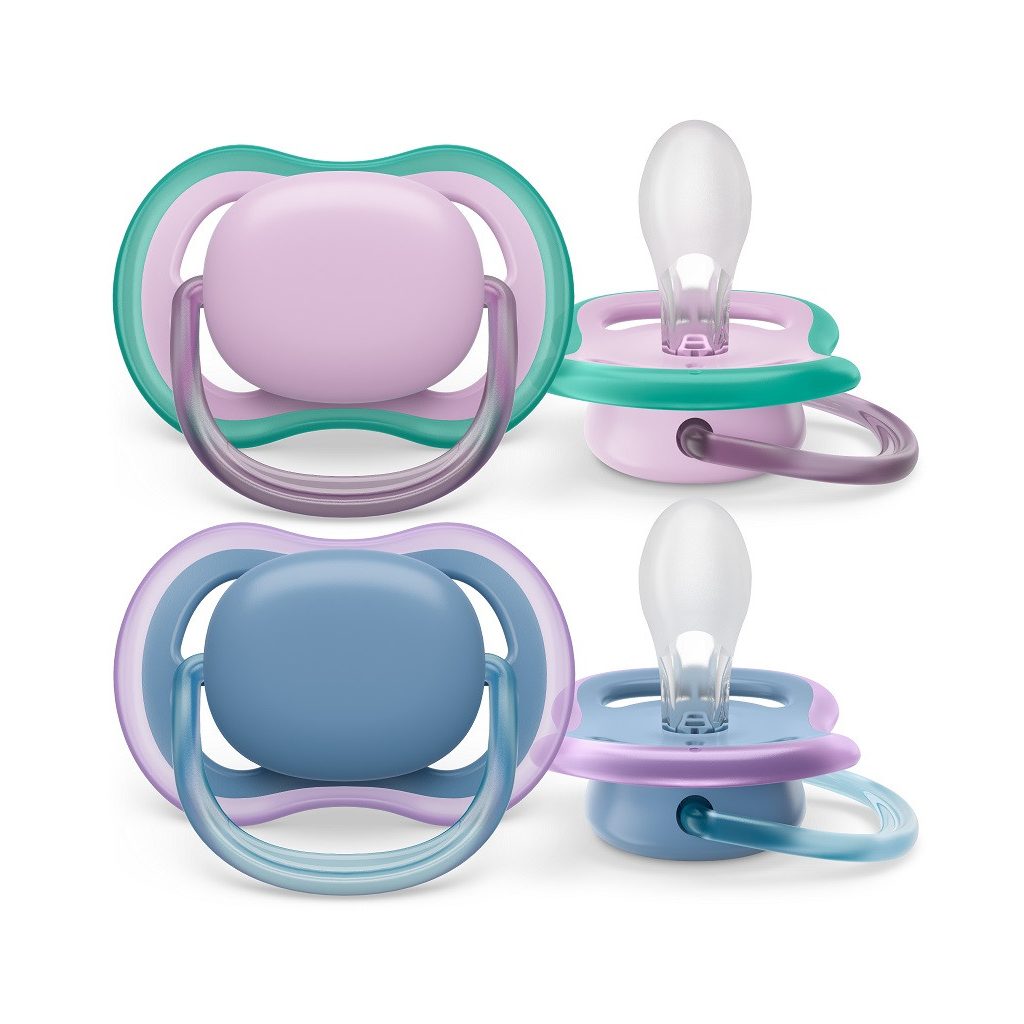 Philips Avent SCF085/34 Játszócumi Ultra air neutral 6-18hó lányos 2db (kék-lila)