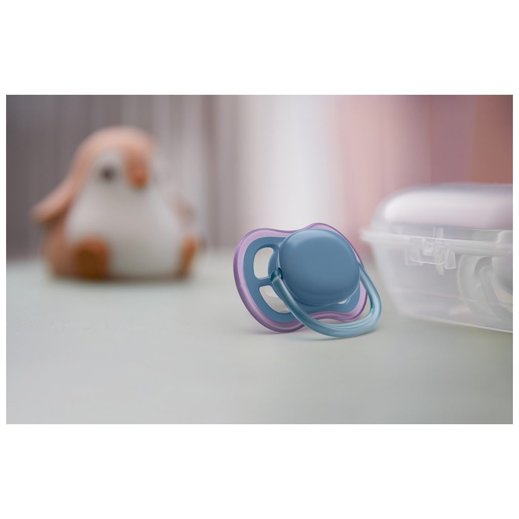 Philips Avent SCF085/34 Játszócumi Ultra air neutral 6-18hó lányos 2db (kék-lila)