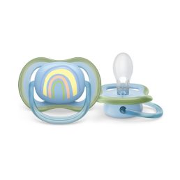   Philips AVENT SCF086/03 Ultra air játszócumi mintás 0-6hó, 1 db (szivárvány)