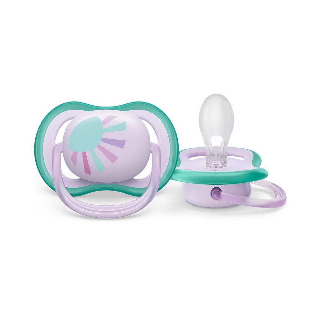 Philips AVENT SCF086/04 Ultra air játszócumi mintás 0-6hó, 1 db (napocska)