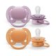 Philips Avent SCF091/31 Játszócumi Ultrasoft Premium neutral 0-6hó 2 db (rózsaszín-lila)