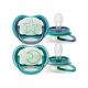 Philips AVENT SCF376/13 Ultra air játszócumi éjszakai 6-18hó, fiús (2 db)