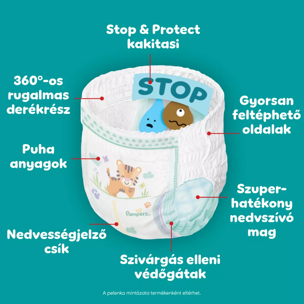 Pampers Active Baby Pants bugyipelenka 4, 9-15 kg, 54 db