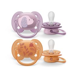   Philips AVENT SCF091/18 Ultrasoft Premium játszócumi 6-18hó lányos, 2 db (állatos)