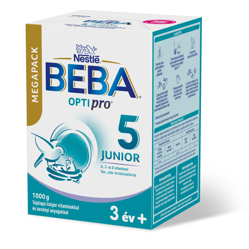 BEBA OptiPro 5 Junior tejalapú italpor vitaminokkal és ásványi anyagokkal 36 hó+ (1000 g)