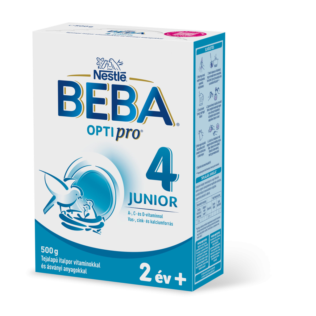 BEBA OptiPro 4 Junior tejalapú italpor vitaminokkal és ásványi anyagokkal 24 hó+ (500 g)