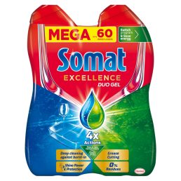   Somat Excellence DuoGel Grease Cutting mosogatógél 2x540ml (60 mosogatás)