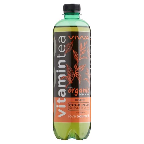 AJÁNDÉK Viwa Vitamintea Black tea Peach Zero