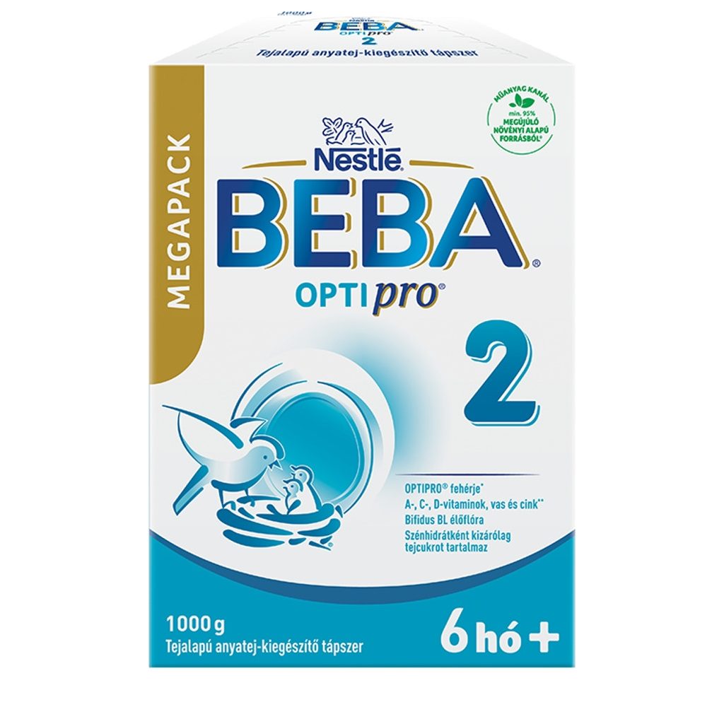 BEBA OptiPro 2 tejalapú anyatej-kiegészítő tápszer 6 hó+ (1000 g)