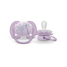   Philips AVENT SCF092/03 Ultrasoft Premium játszócumi 0-6hó, 1 db (lila)