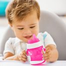 Munchkin tanulópohár fogókarral, 118 ml (rózsaszín)