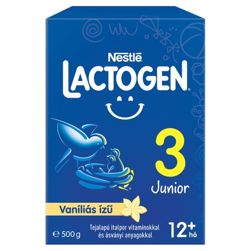 Nestlé Lactogen 3 vaníliás Junior tejalapú italpor 12 hó+ (500 g)