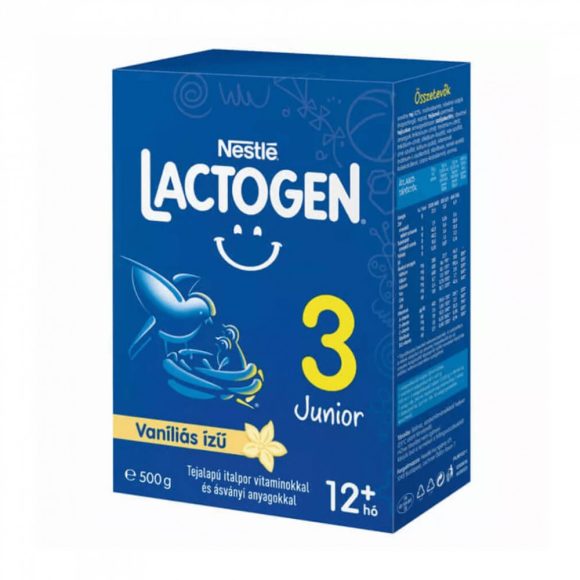 Nestlé Lactogen 3 vaníliás Junior tejalapú italpor 12 hó+ (500 g)