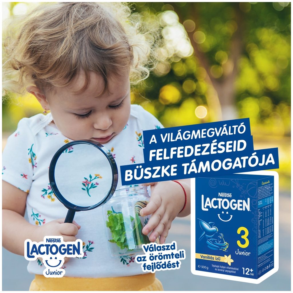 Nestlé Lactogen 3 vaníliás Junior tejalapú italpor 12 hó+ (500 g)