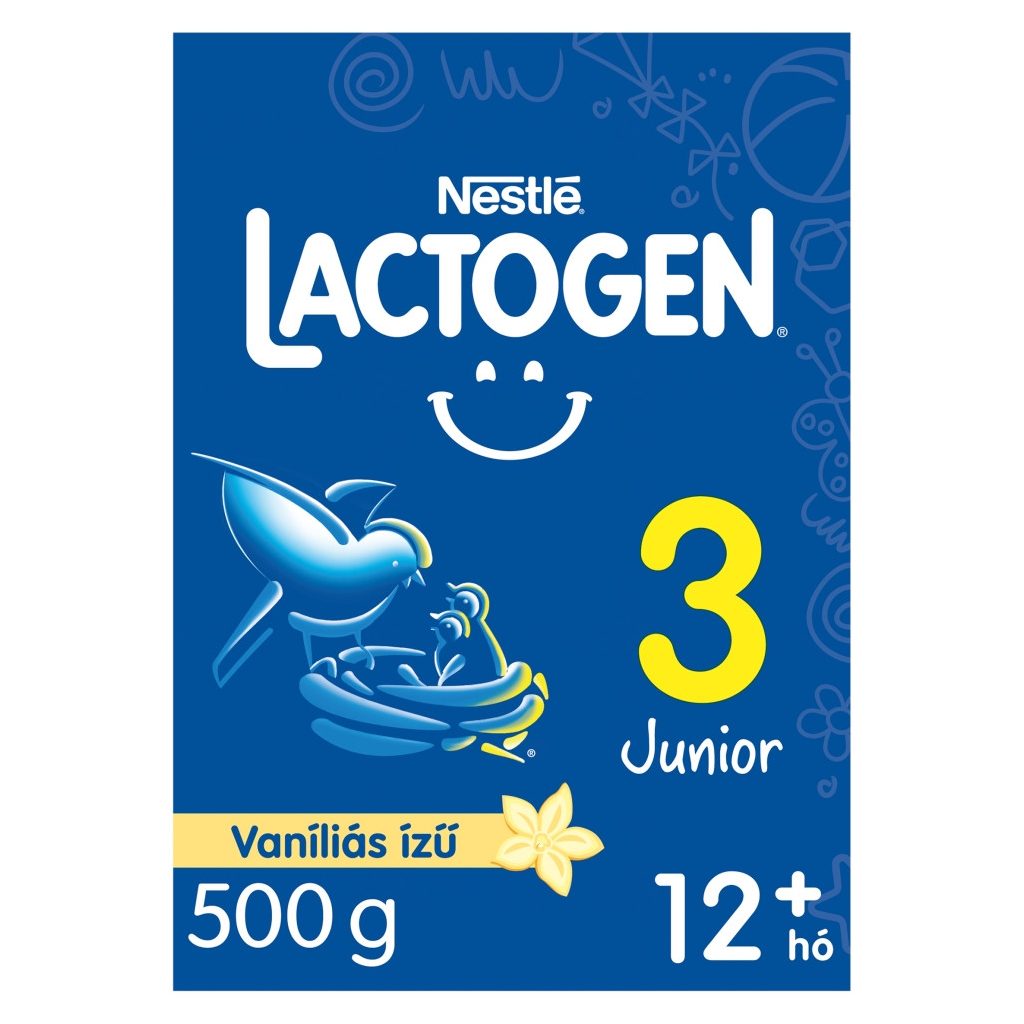 Nestlé Lactogen 3 vaníliás Junior tejalapú italpor 12 hó+ (500 g)