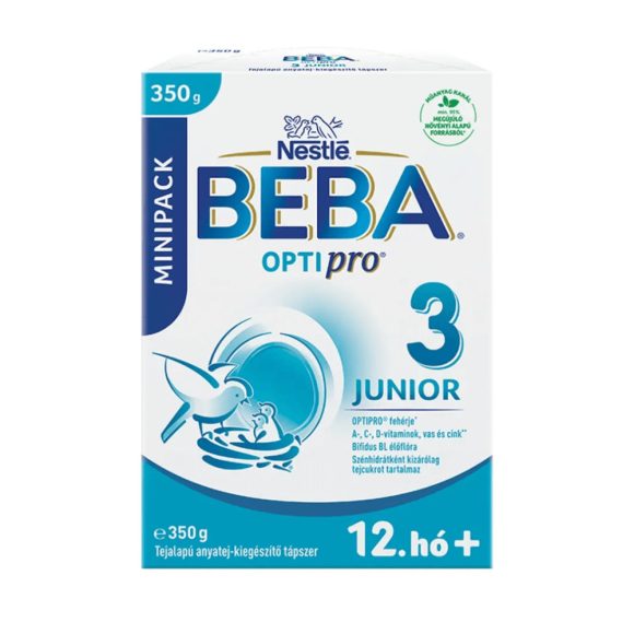 BEBA OptiPro 3 Junior tejalapú anyatej kiegészítő tápszer 12 hó+ (350 g)