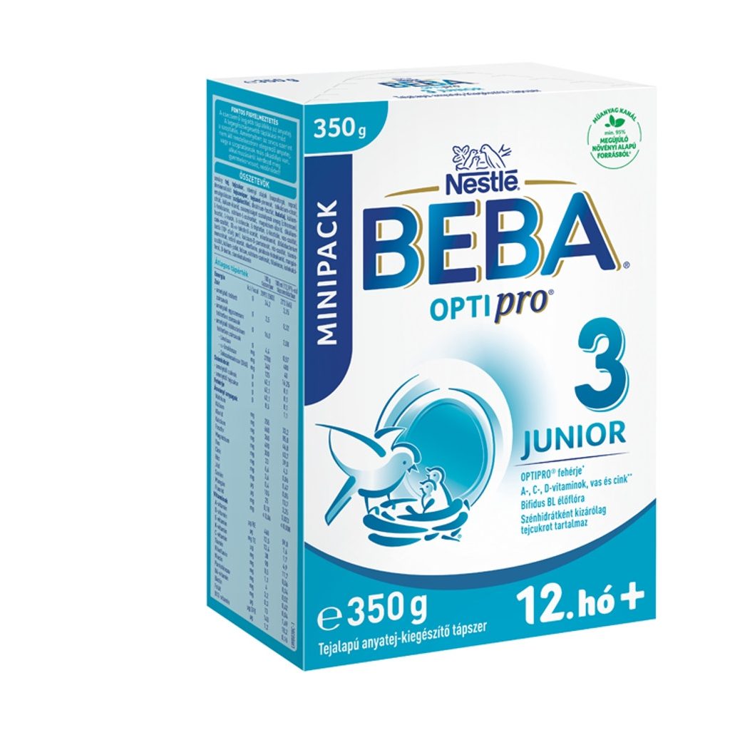 BEBA OptiPro 3 Junior tejalapú anyatej kiegészítő tápszer 12 hó+ (350 g)