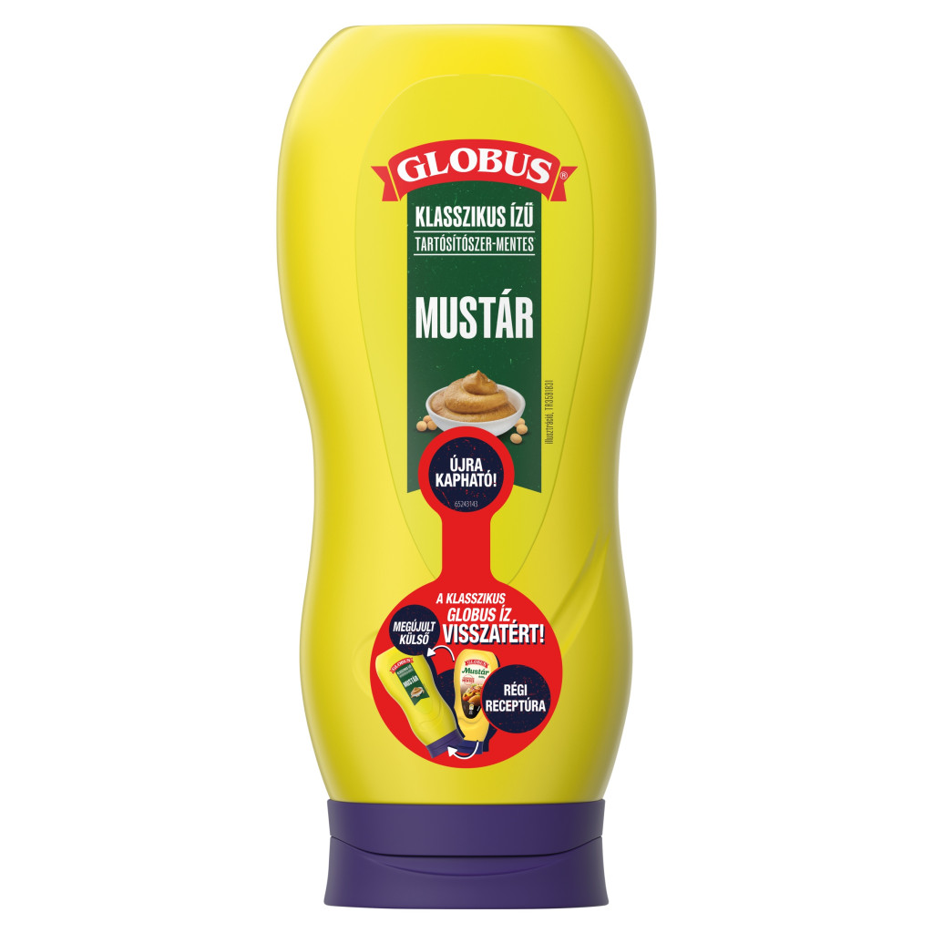 Globus Klasszikus ízű Mustár (440 g)