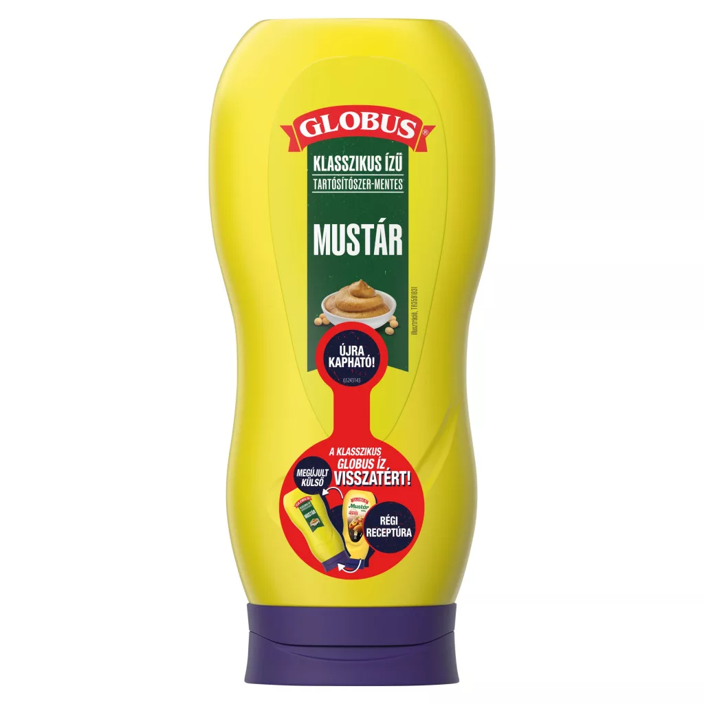 Globus Klasszikus ízű Mustár (440 g)