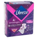 Libresse Ultra+ X-Large Goodnight szárnyas éjszakai egészségügyi betét (8 db)