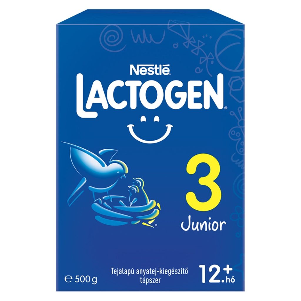 Nestlé Lactogen 3 Junior tejalapú anyatej-kiegészítő tápszer 12 hó+ (500 g)