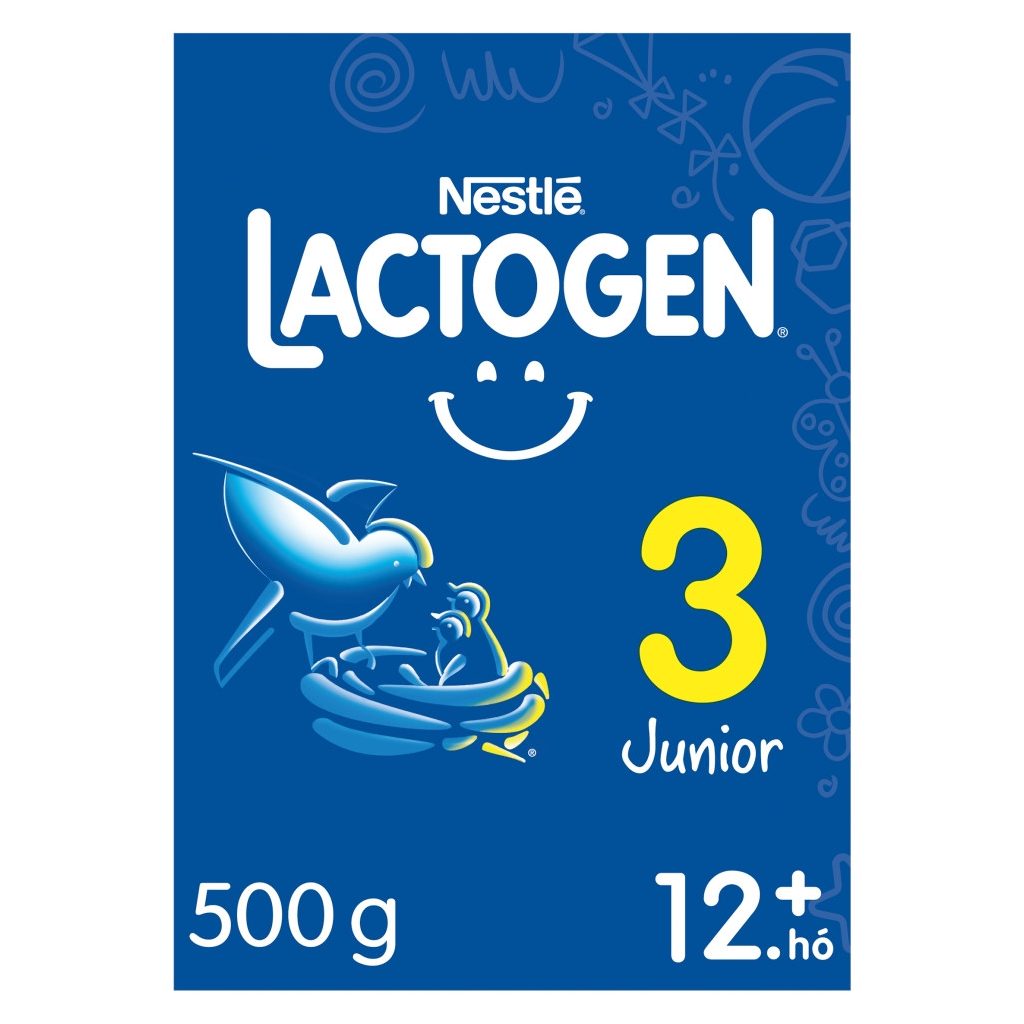 Nestlé Lactogen 3 Junior tejalapú anyatej-kiegészítő tápszer 12 hó+ (500 g)