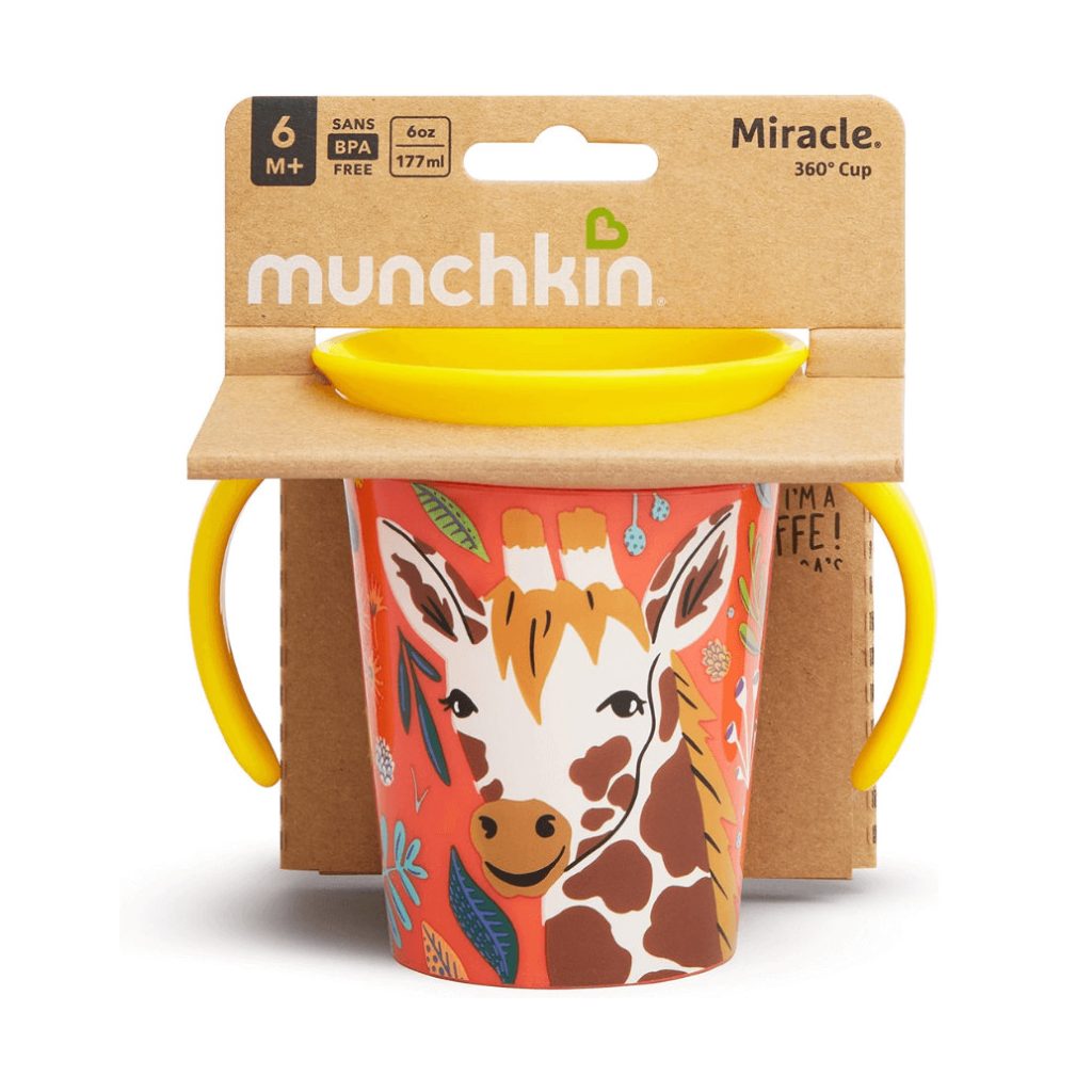 Munchkin Wildlove Miracle Cup itatópohár, 177 ml (zsiráf)