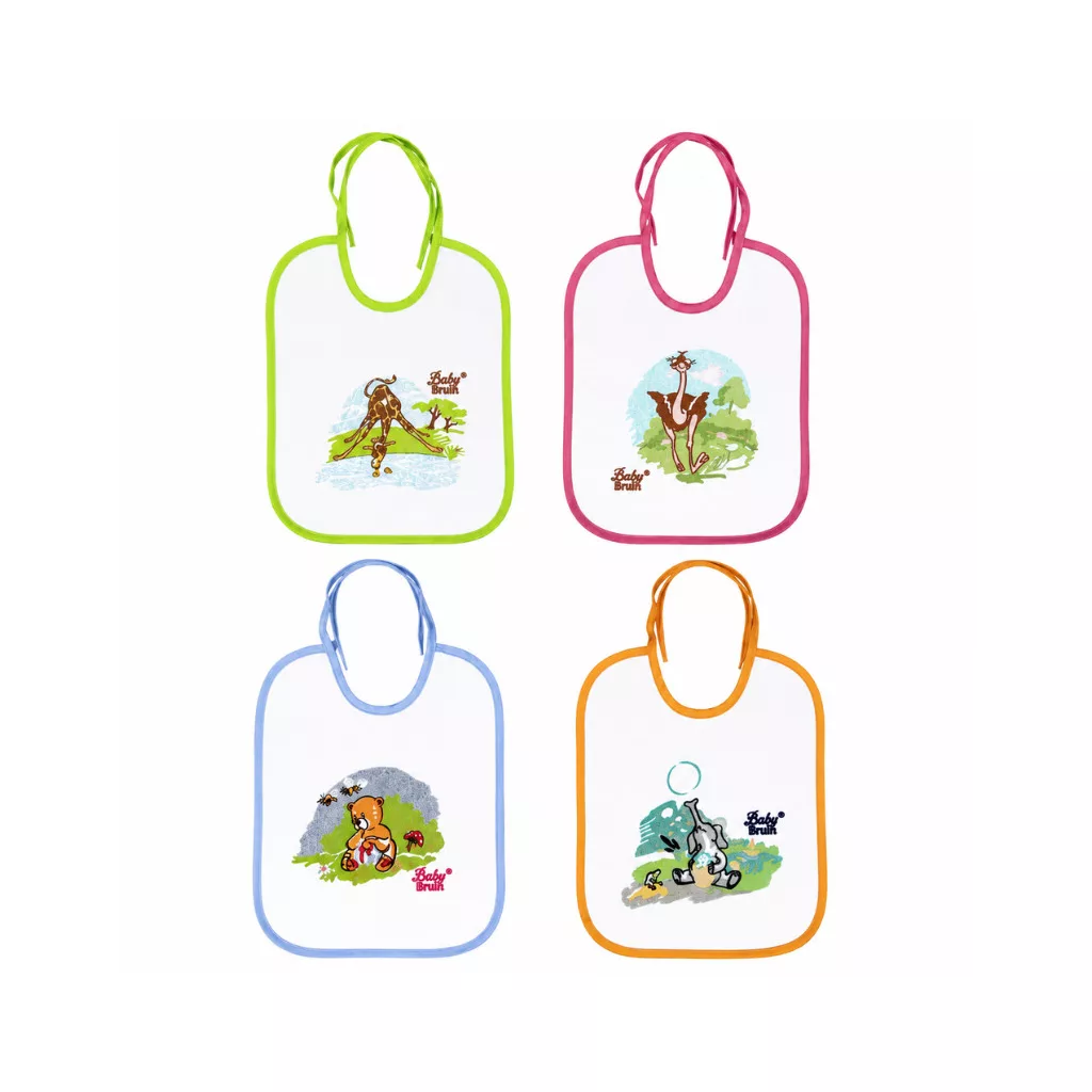 BabyBruin textil előke - többféle minta/szín variácóban (3+1 db)