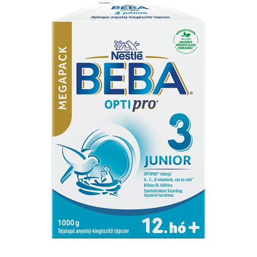 BEBA OptiPro 3 Junior tejalapú anyatej kiegészítő tápszer 12 hó+ (1000 g)