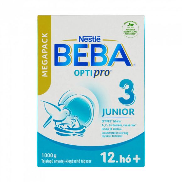 BEBA OptiPro 3 Junior tejalapú anyatej kiegészítő tápszer 12 hó+ (1000 g)