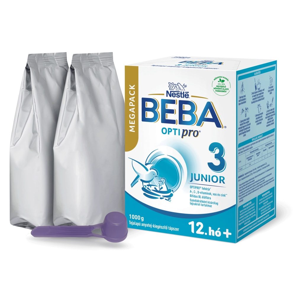 BEBA OptiPro 3 Junior tejalapú anyatej kiegészítő tápszer 12 hó+ (1000 g)
