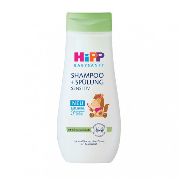 Hipp Babysanft sensitiv babasampon a könnyen kifésülhető hajért (200 ml)