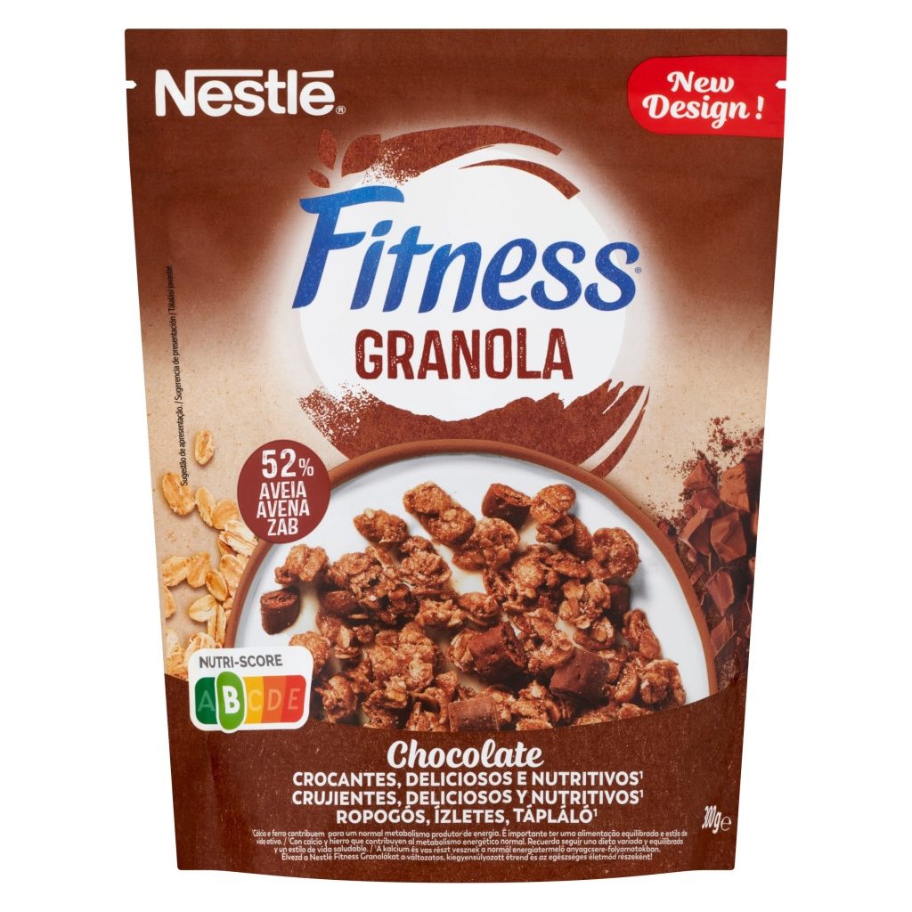 Nestlé Fitness Granola Choco - csokoládédarabokkal, kálciummal és vassal (300 g)