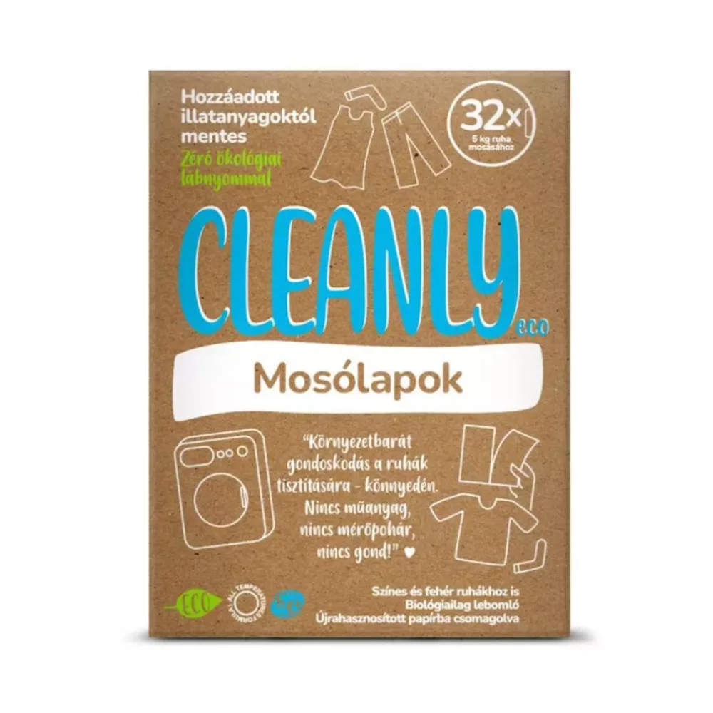 CLEANLY eco mosólapok (32 db) - Pelenka.hu