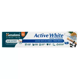   Himalaya Active White fogfehérítő és frissítő gyógynövényes fogkrémgél (75 ml)