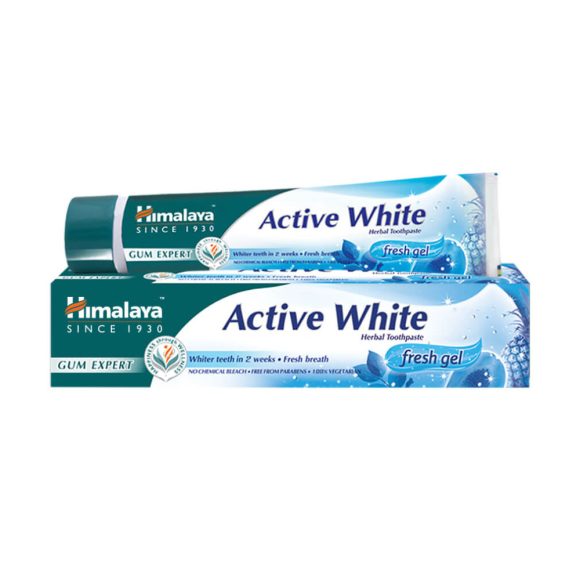 Himalaya Active White fogfehérítő és frissítő gyógynövényes fogkrémgél (75 ml)