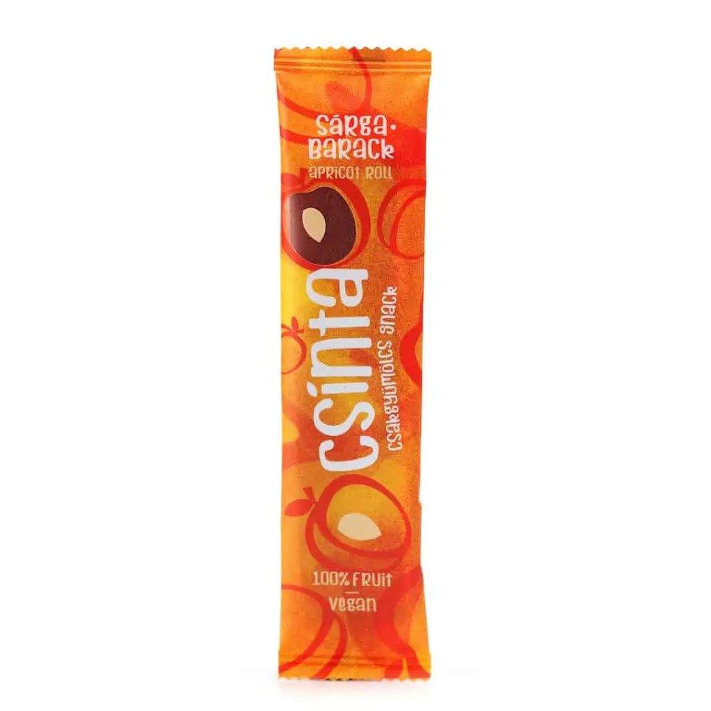 Csinta Sárgabarack gyümölcs snack, 12g