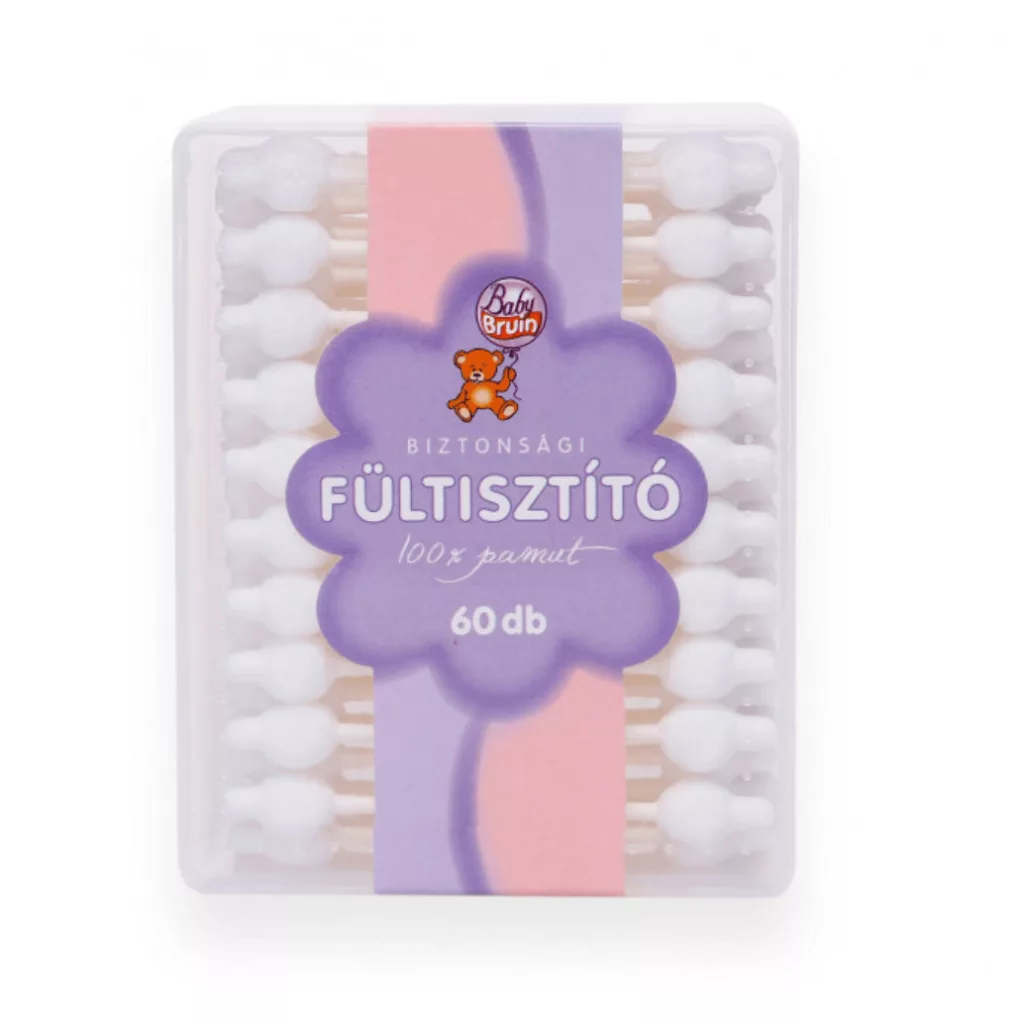 BabyBruin biztonsági fültisztító (60 db)