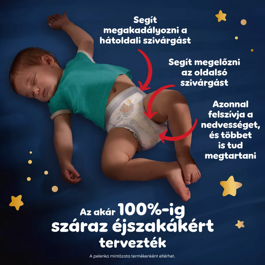 Pampers Night Pants bugyipelenka 4, 9-15 kg HAVI PELENKACSOMAG 104 db