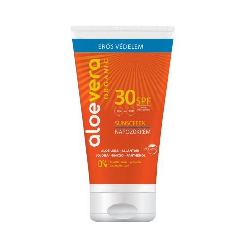 Aloe Vera Organic SPF30 napozó krém arcra és testre (150 ml)